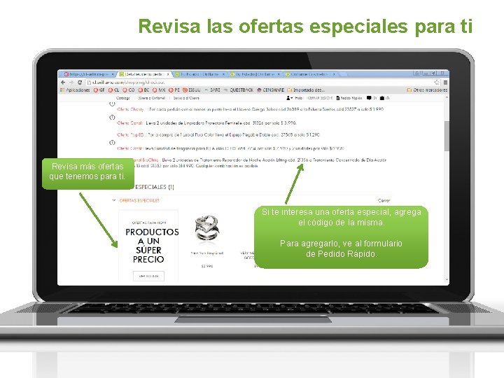 Revisa las ofertas especiales para ti Revisa más ofertas que tenemos para ti. Si