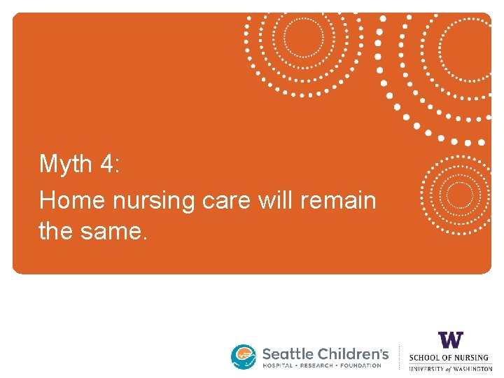 Myth 4: Home nursing care will remain the same. 