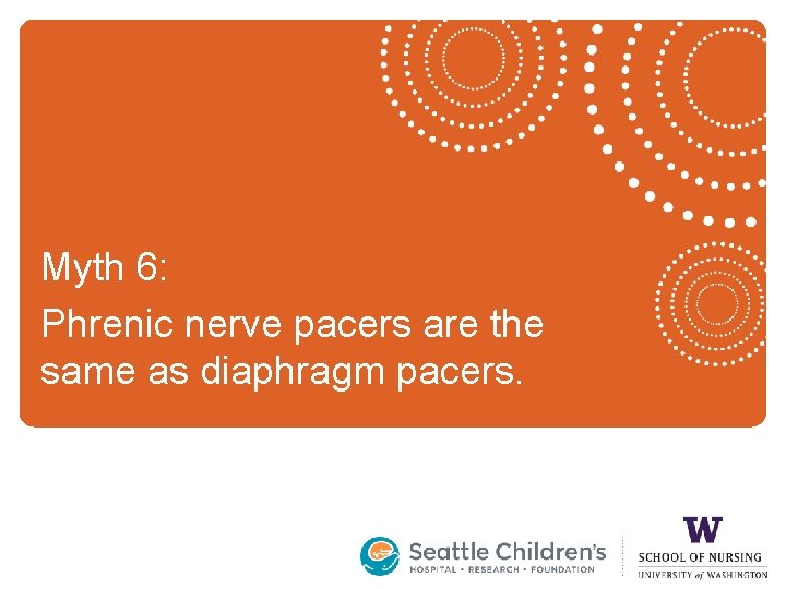 Myth 6: Phrenic nerve pacers are the same as diaphragm pacers. 