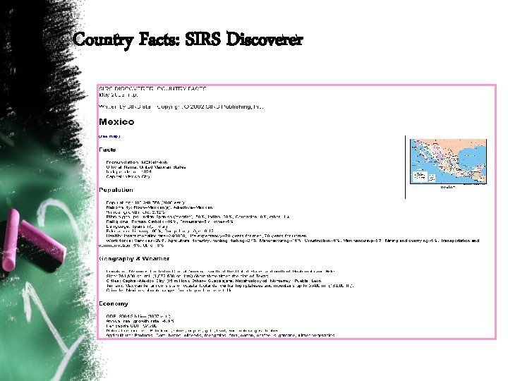 Country Facts: SIRS Discoverer 