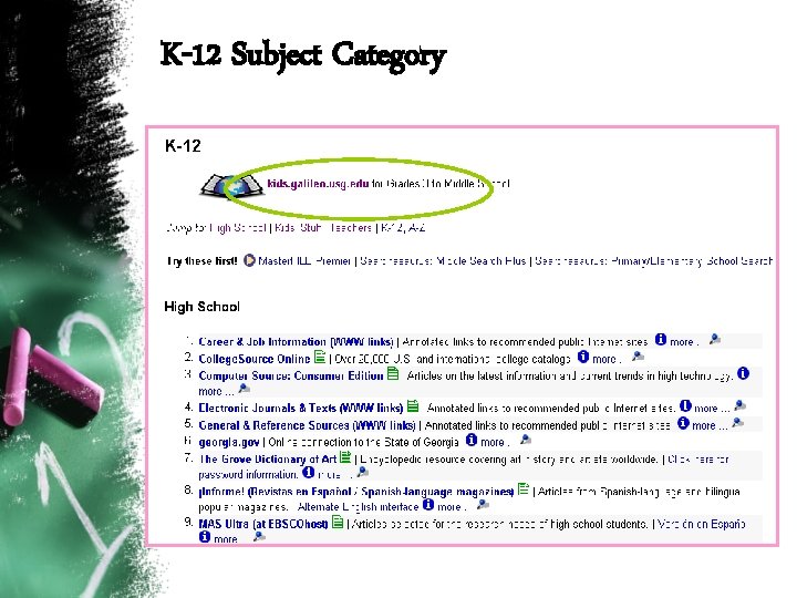 K-12 Subject Category 