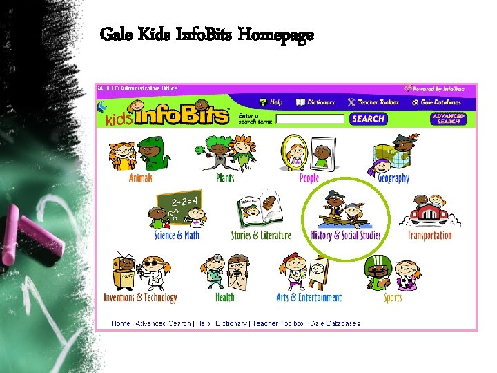 Gale Kids Info. Bits Homepage 