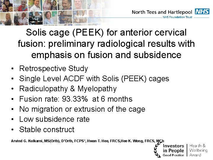 Solis cage (PEEK) for anterior cervical fusion: preliminary radiological results with emphasis on fusion
