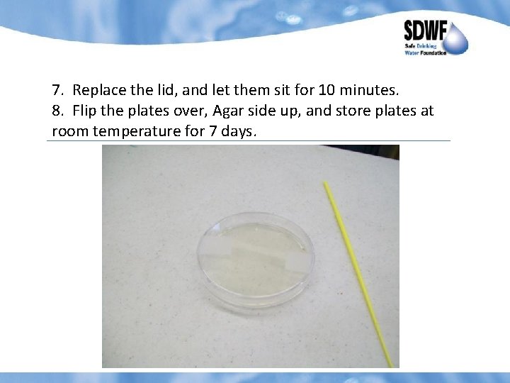 7. Replace the lid, and let them sit for 10 minutes. 8. Flip the