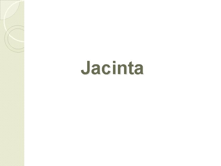 Jacinta 