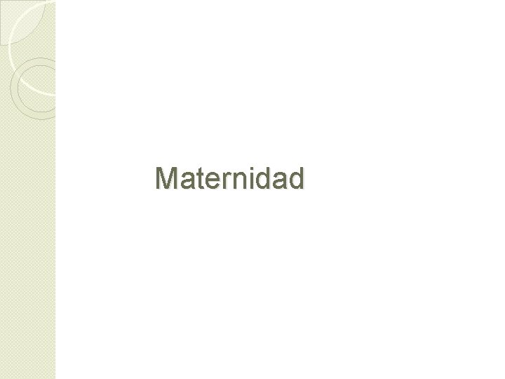 Maternidad 