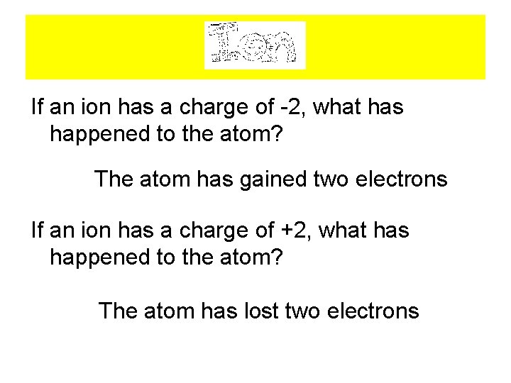 Ions If an ion has a charge of -2, what has happened to the