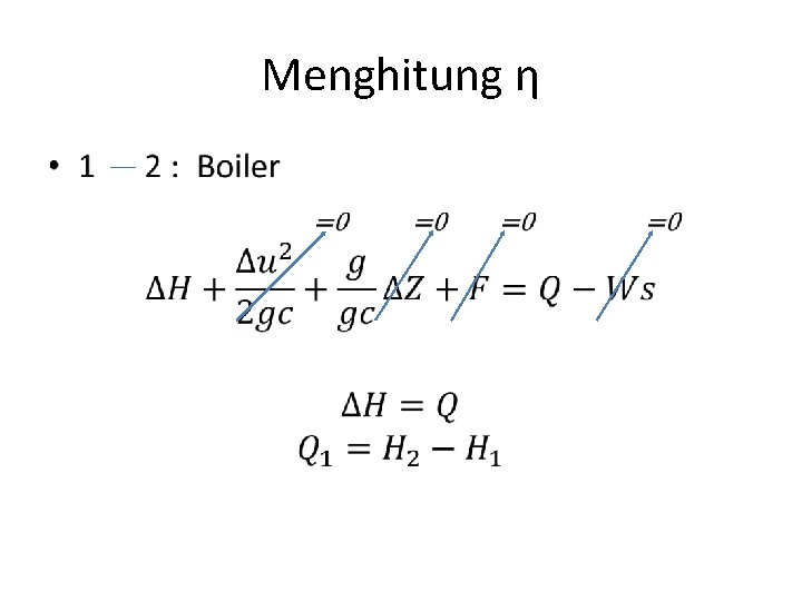 Menghitung η • 