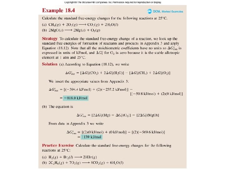 Worked Example 18. 4 