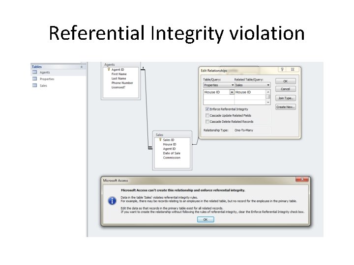 Referential Integrity violation 