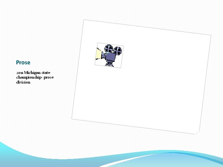 Prose 2011 Michigan state championship- prose division 