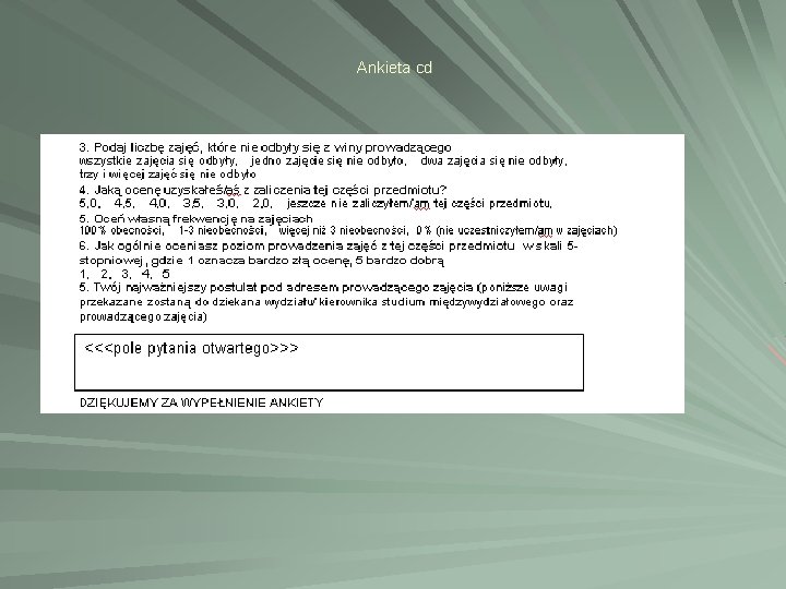 Ankieta cd Ankieta cd
