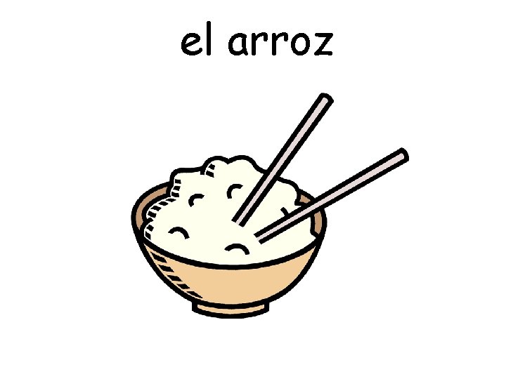 el arroz 