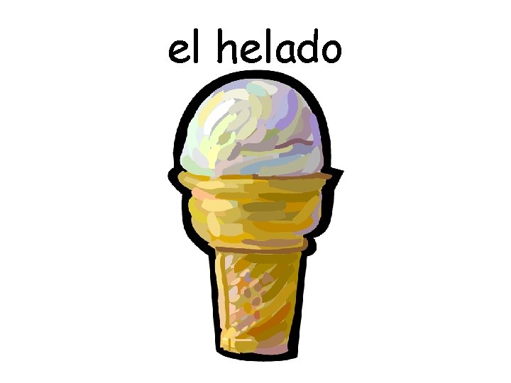 el helado 