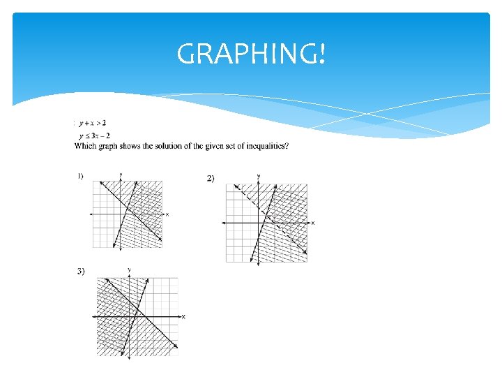 GRAPHING! 