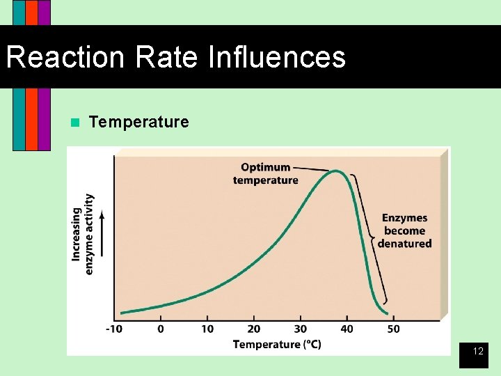 Reaction Rate Influences n Temperature 12 