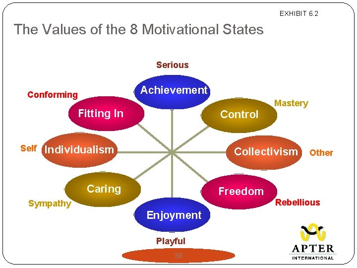 EXHIBIT 6. 2 The Values of the 8 Motivational States Serious Achievement Conforming Mastery