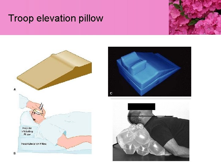 Troop elevation pillow 