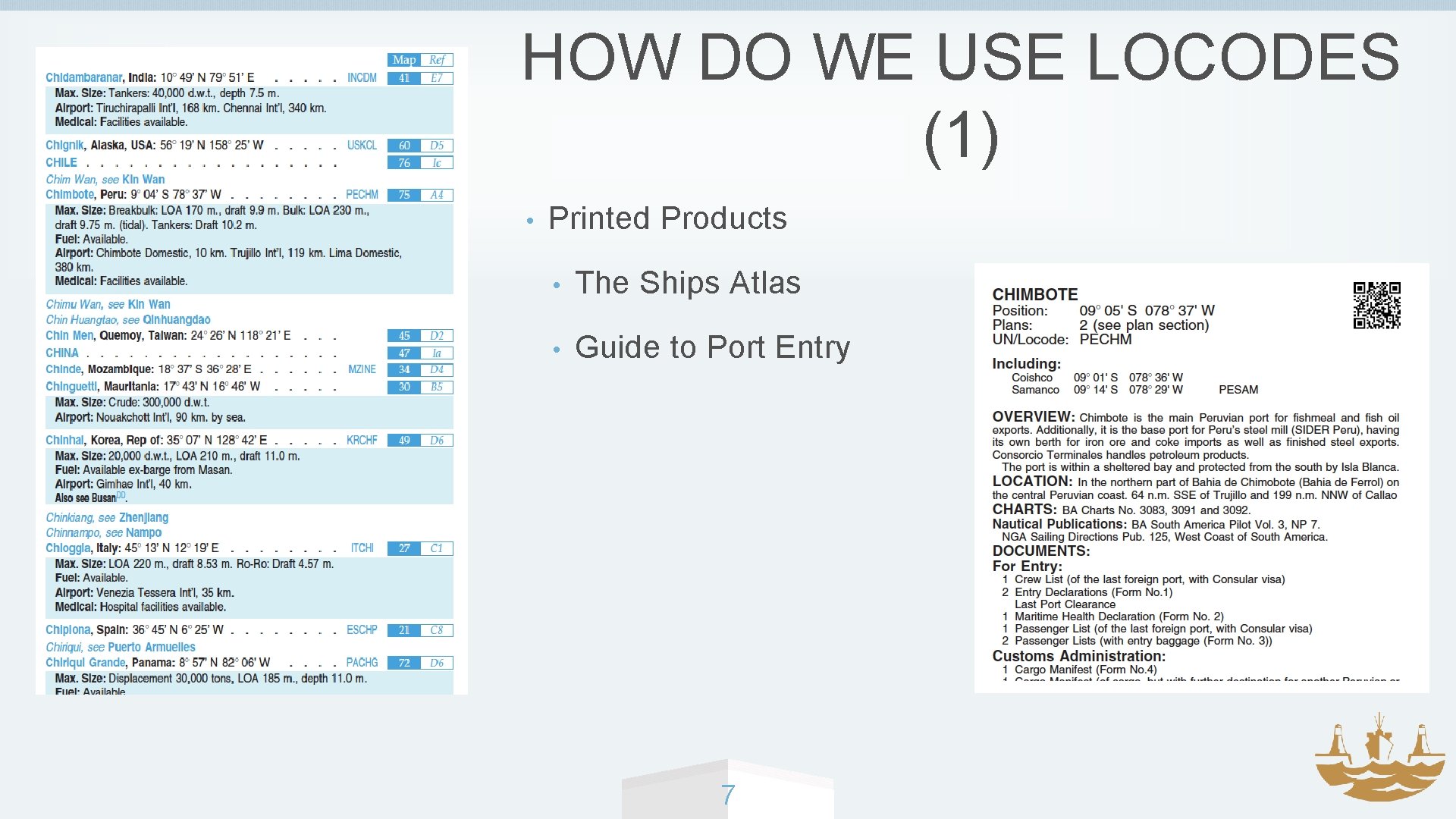 HOW DO WE USE LOCODES (1) • Printed Products • The Ships Atlas •
