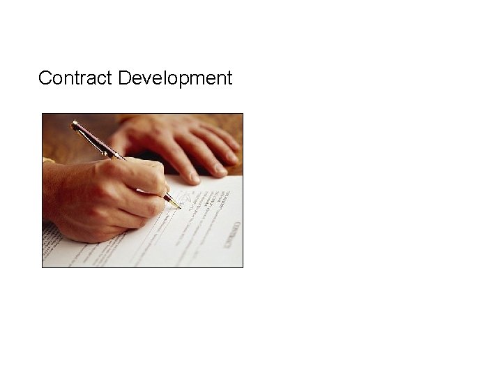 Contract Development 