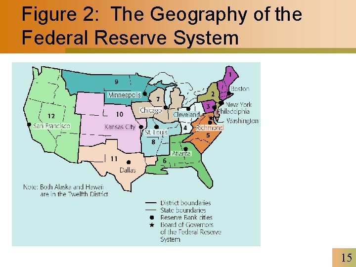 Figure 2: The Geography of the Federal Reserve System 15 