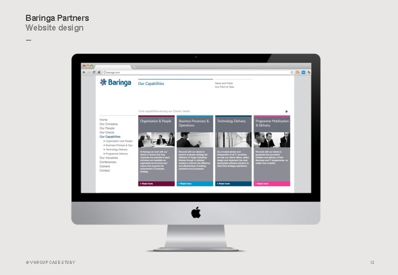 Baringa Partners Website design _ © VGROUP CASE STUDY 12 