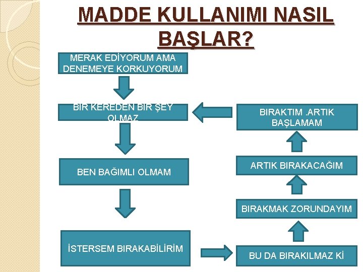 MADDE KULLANIMI NASIL BAŞLAR? MERAK EDİYORUM AMA DENEMEYE KORKUYORUM BİR KEREDEN BİR ŞEY OLMAZ