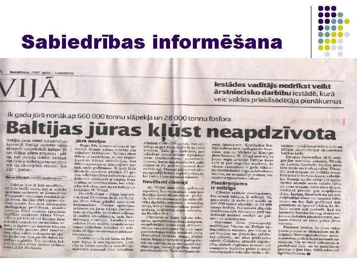 Sabiedrības informēšana 