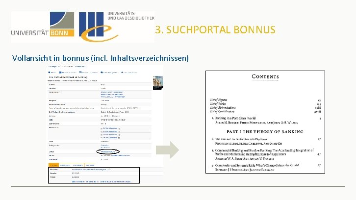 3. SUCHPORTAL BONNUS Vollansicht in bonnus (incl. Inhaltsverzeichnissen) 