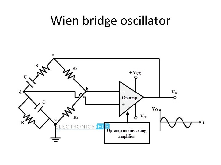 Wien bridge oscillator 