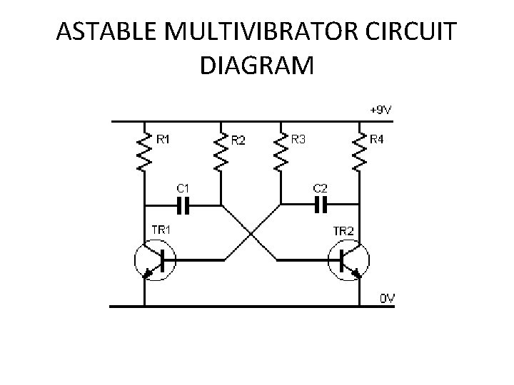 ASTABLE MULTIVIBRATOR CIRCUIT DIAGRAM 