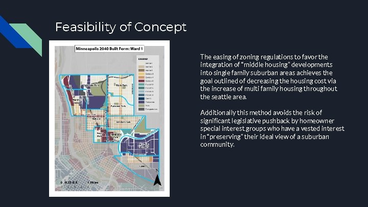 Feasibility of Concept The easing of zoning regulations to favor the integration of “middle