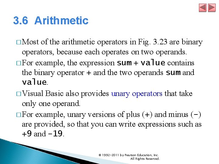 3. 6 Arithmetic � Most of the arithmetic operators in Fig. 3. 23 are 3. 6 Arithmetic � Most of the arithmetic operators in Fig. 3. 23 are