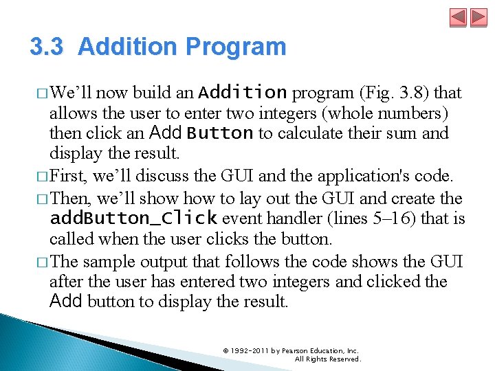 3. 3 Addition Program � We’ll now build an Addition program (Fig. 3. 8) 3. 3 Addition Program � We’ll now build an Addition program (Fig. 3. 8)