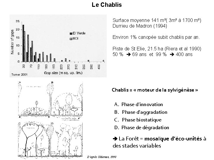 Le Chablis Surface moyenne 141 m²( 3 m² à 1700 m²) Durrieu de Madron