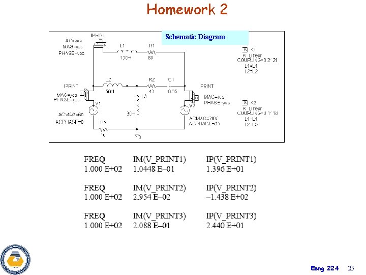 Homework 2 Schematic Diagram Eeng 224 25 