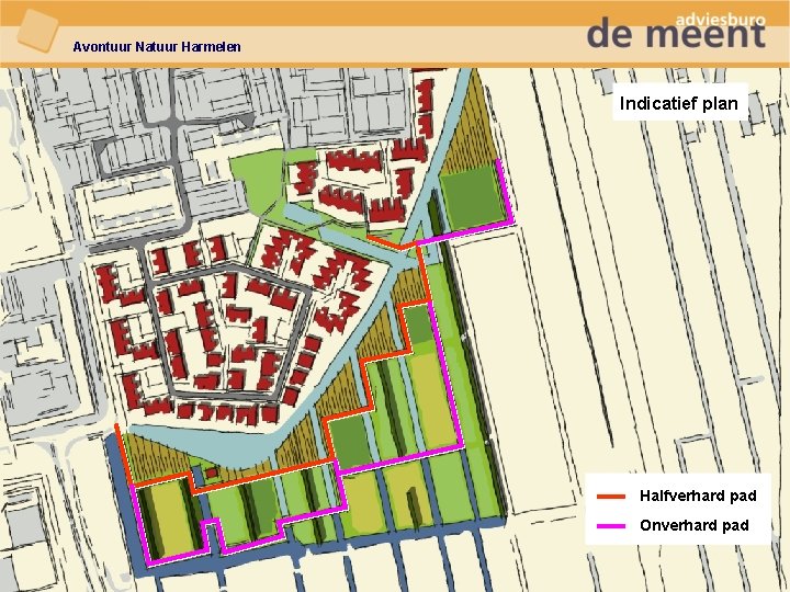 Avontuur Natuur Harmelen Indicatief plan Halfverhard pad Onverhard pad 