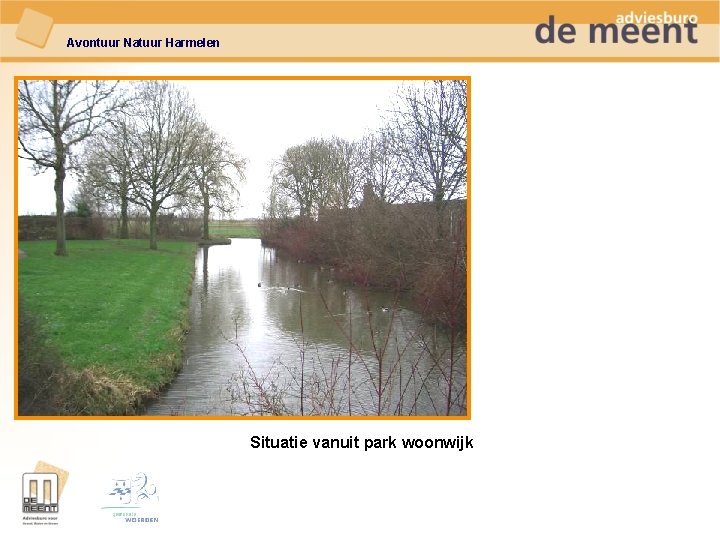 Avontuur Natuur Harmelen Situatie vanuit park woonwijk 