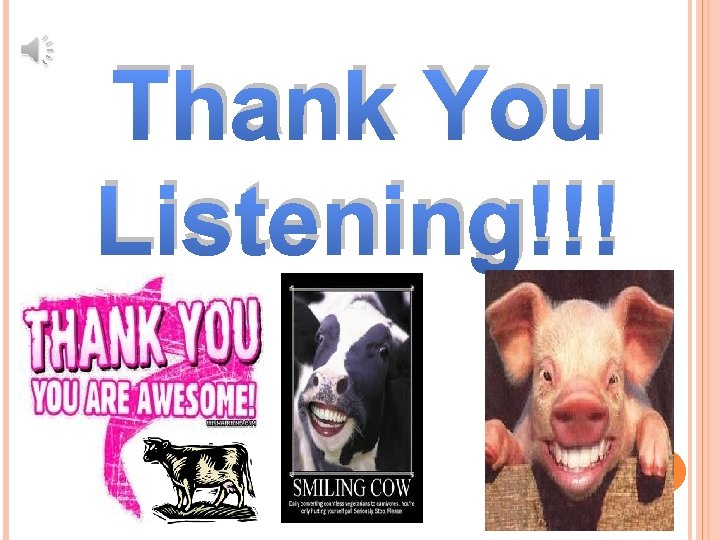 Thank You Listening!!! 