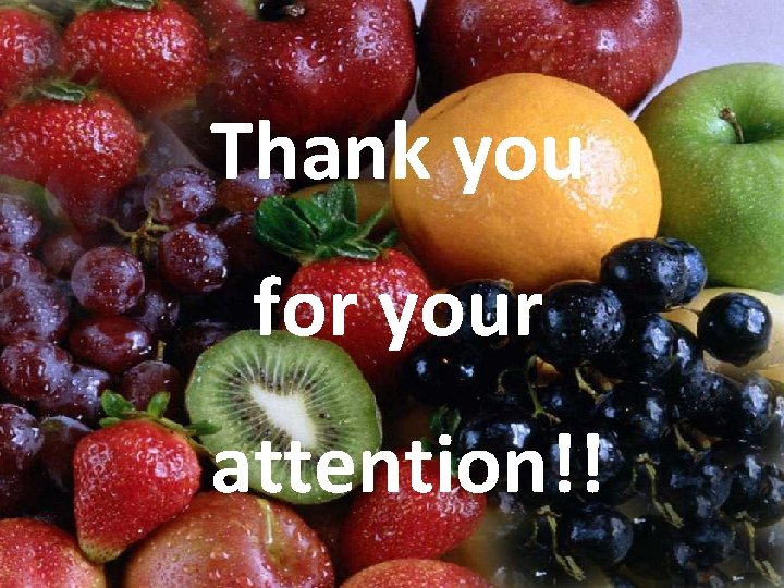 Thank you for your attention!! 