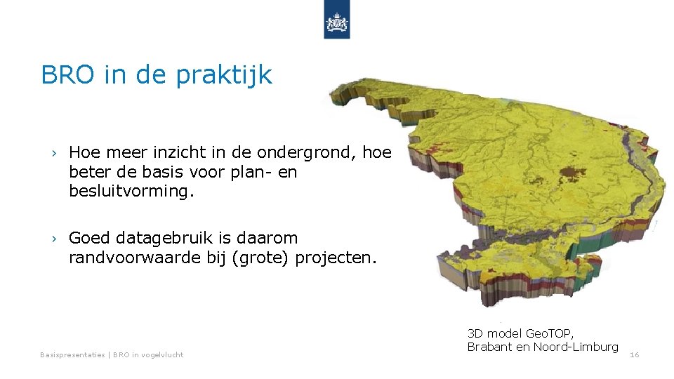 Kansen met de BRO in de praktijk › Hoe meer inzicht in de ondergrond,