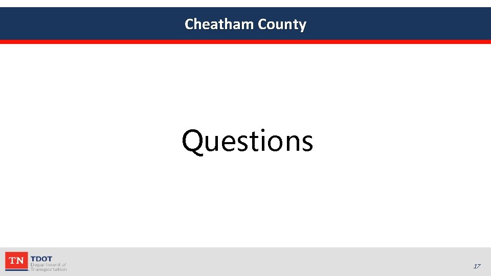 Cheatham County Questions 17 