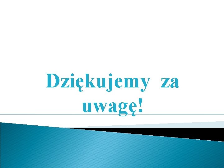 Dziękujemy za uwagę! 