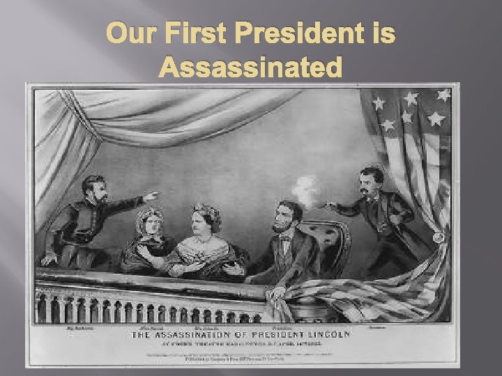 Our First President is Assassinated Our First President is Assassinated