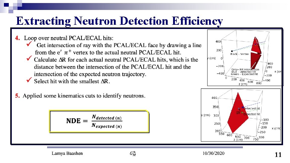 Extracting Neutron Detection Efficiency 11 