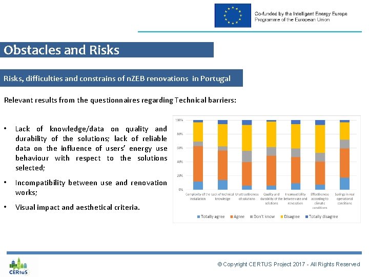 Obstacles and Risks, difficulties and constrains of n. ZEB renovations in Portugal Relevant results