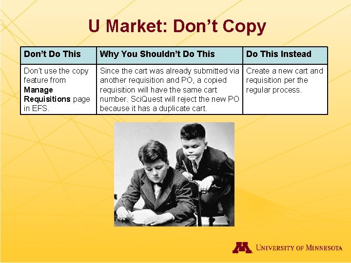 U Market: Don’t Copy Don’t Do This Why You Shouldn’t Do This Instead Don’t