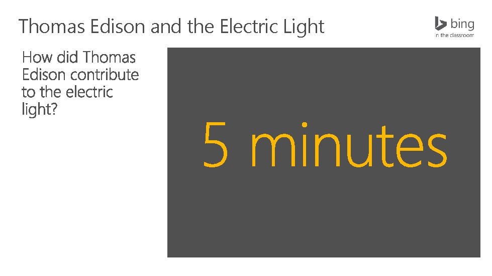 Thomas Edison and the Electric Light 