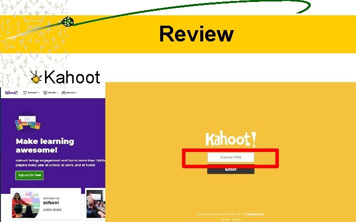 Review Kahoot 109 Review Kahoot 109