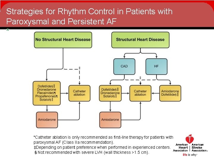 Strategies for Rhythm Control in Patients with Paroxysmal and Persistent AF * *Catheter ablation Strategies for Rhythm Control in Patients with Paroxysmal and Persistent AF * *Catheter ablation